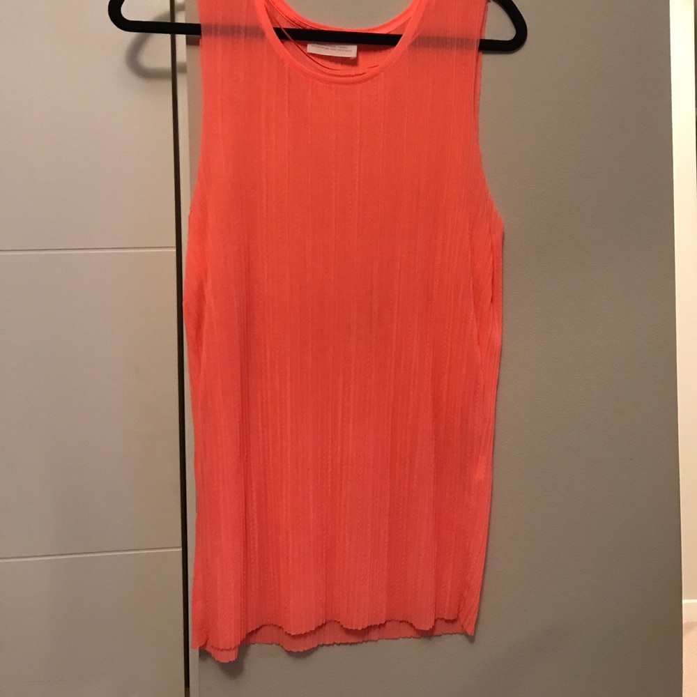 Zara Orange Basic Tank Size Small - image 2