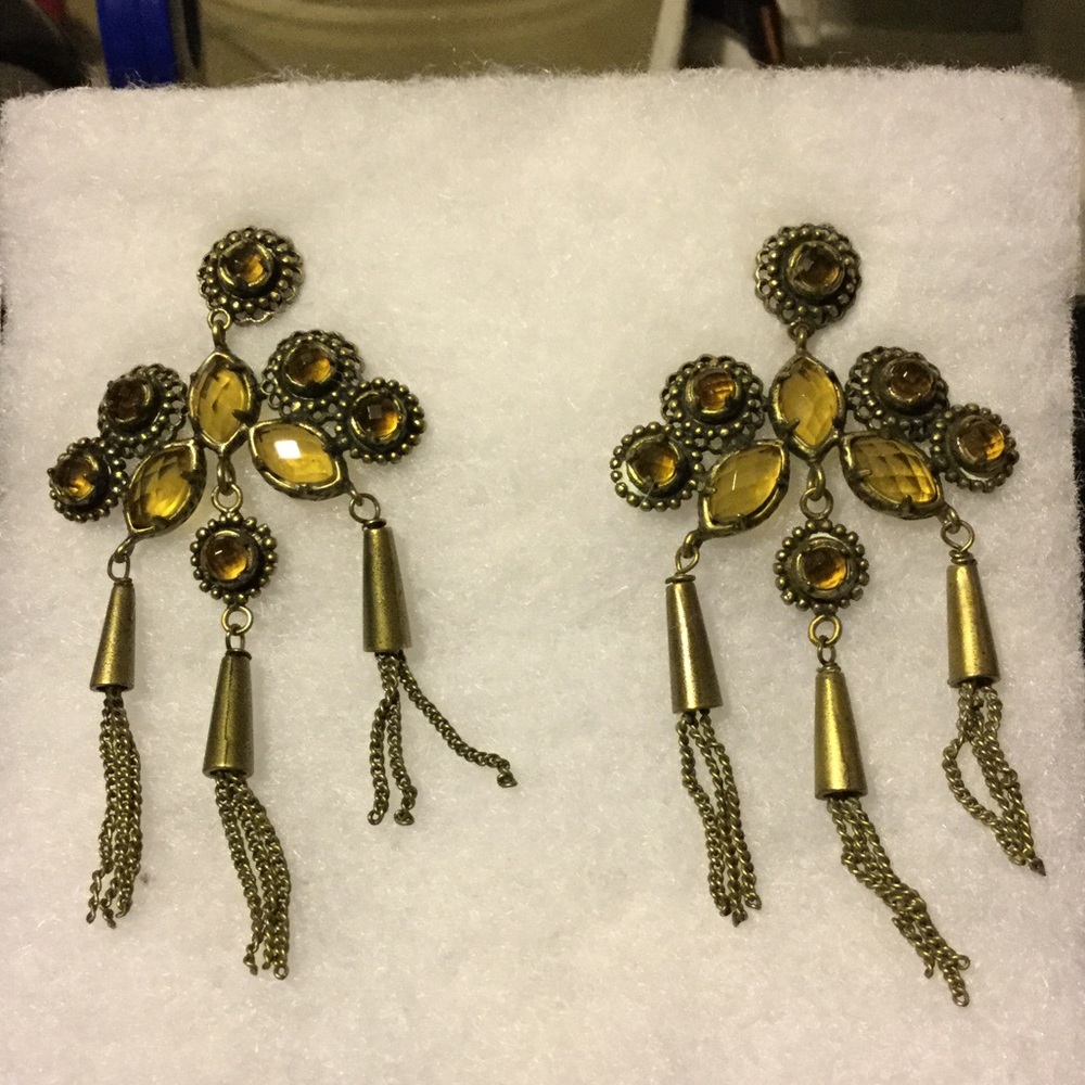 Preowned Kendra Scott 3" Chandelier Earrings