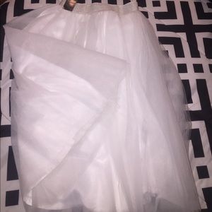 White Tulle skirt