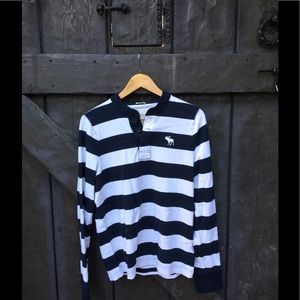 POLO BY RALPH LAUREN MEN BLACK & WHITE STRIPED XL