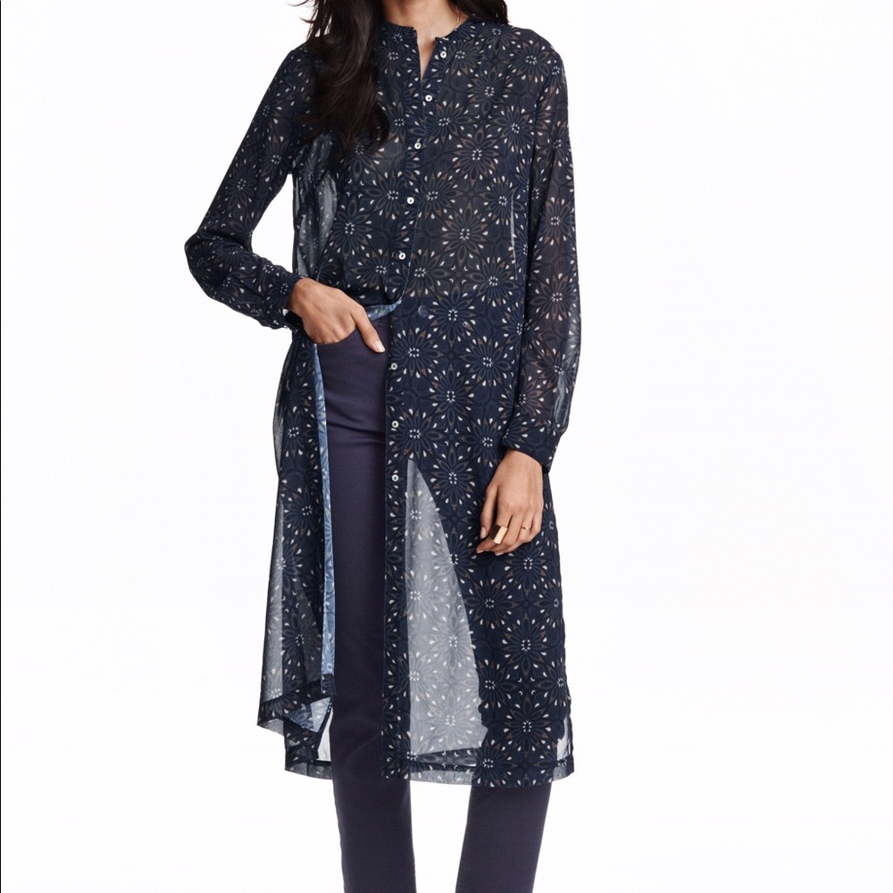 H&m long shirt dress