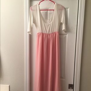 Pink blush- Floor length maxi dress