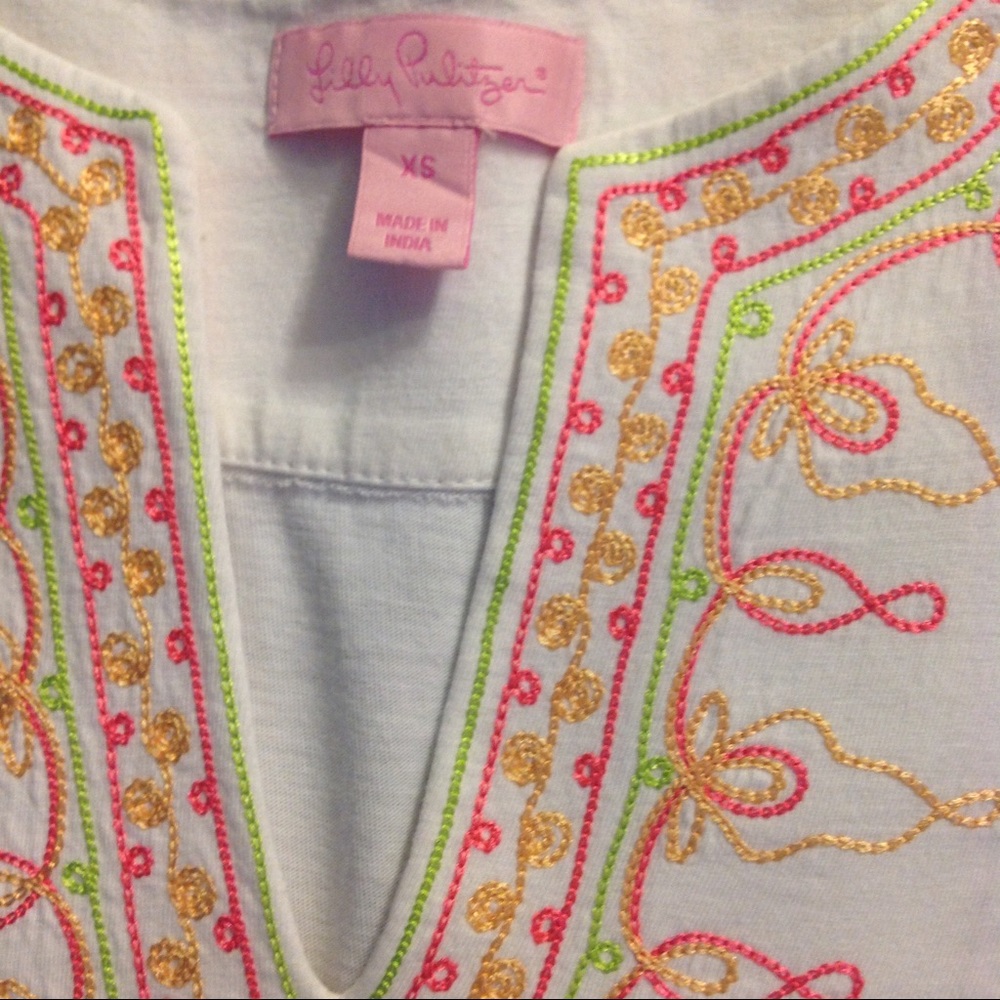 Lily Pulitzer White Tunic Top