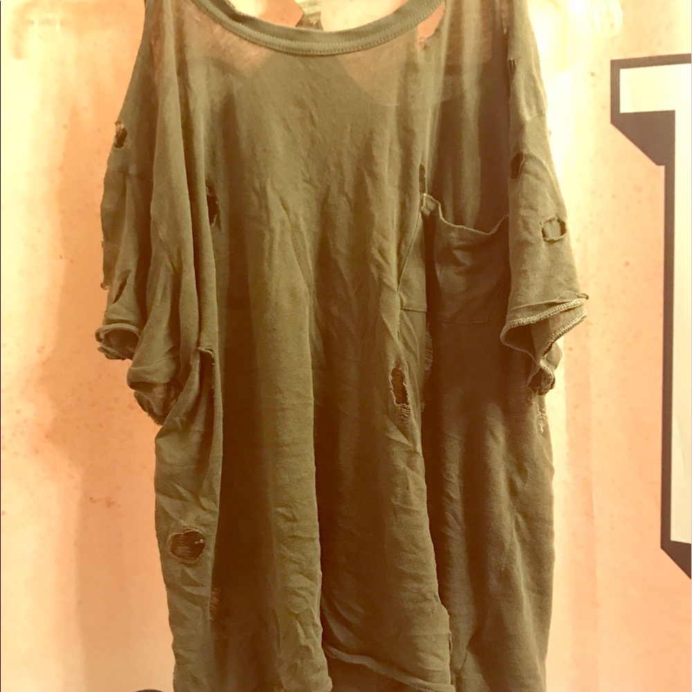 Destroyed holey t-shirt
