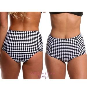 High wasted swim bottoms