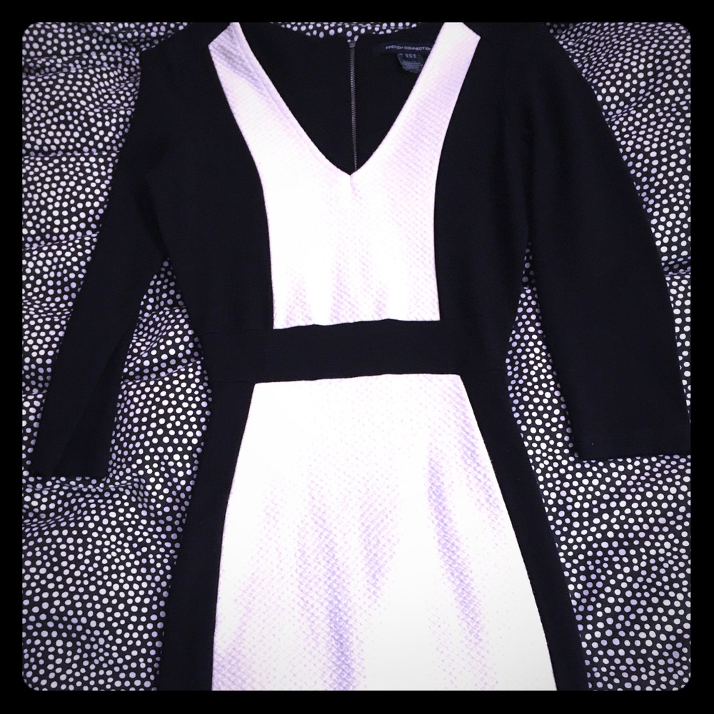 French Connection black and white mini dress!