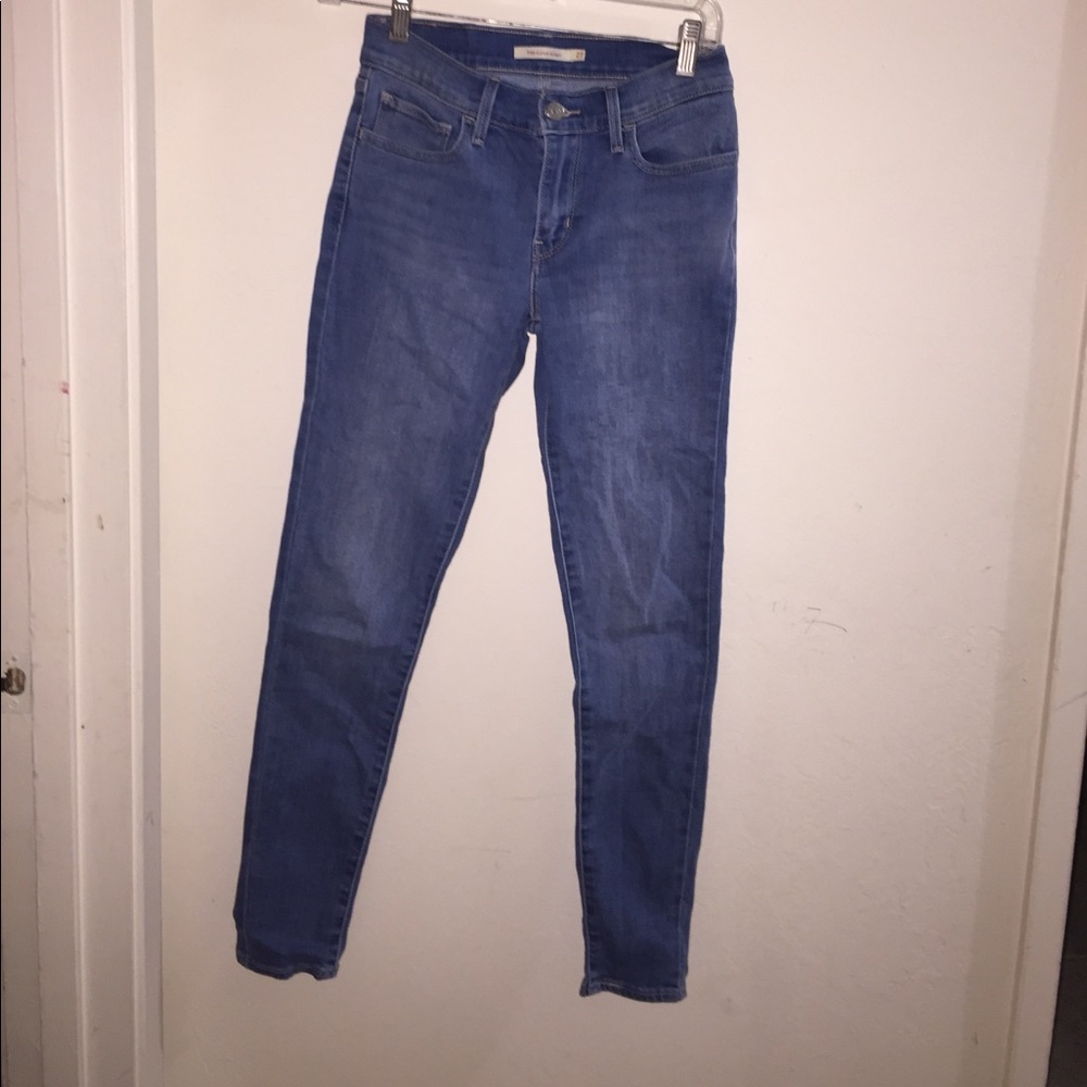 Levis super skinny mid rise jeans