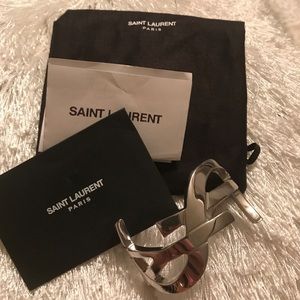 YSL logo cuff cuff logo bracelet 100% authentic