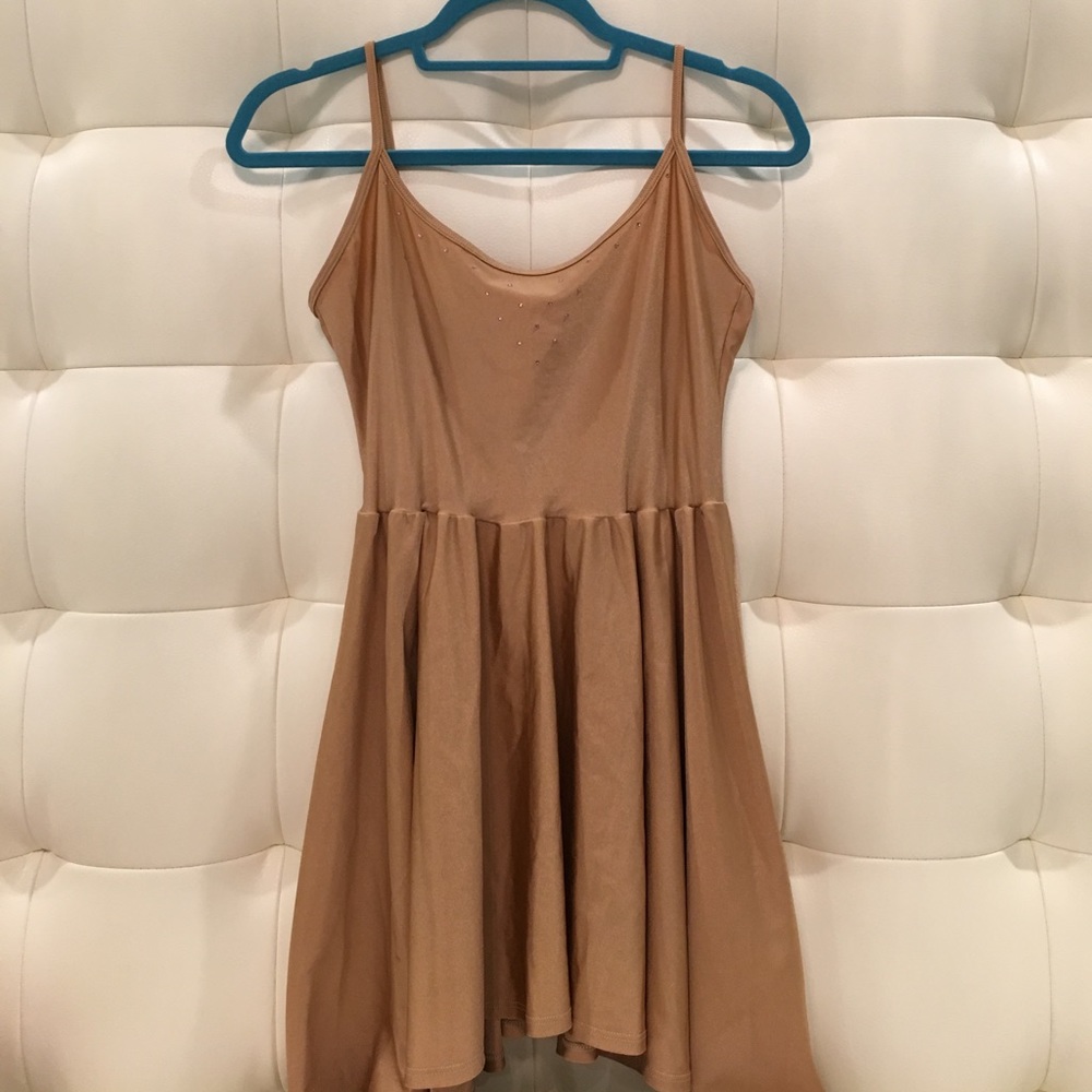American Apparel nude figure skater dress
