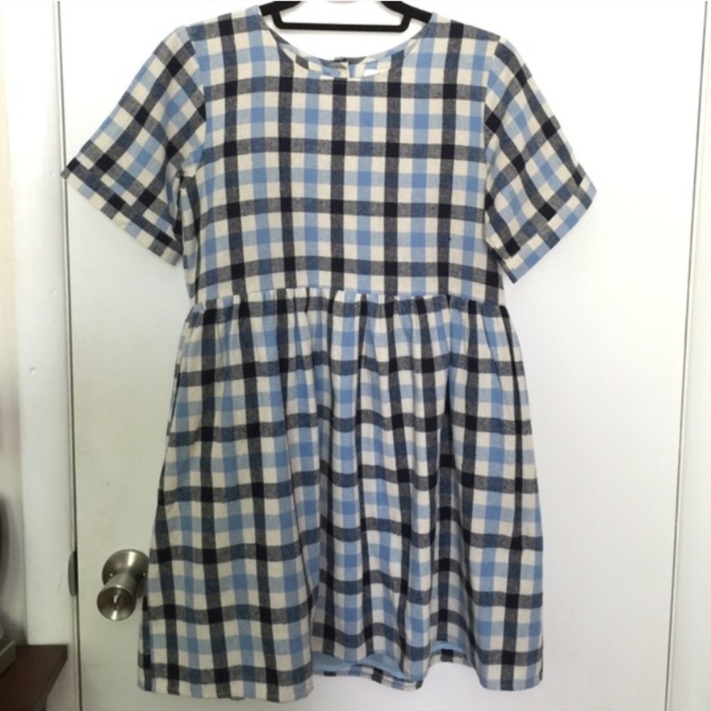 Gingham Babydoll Dress