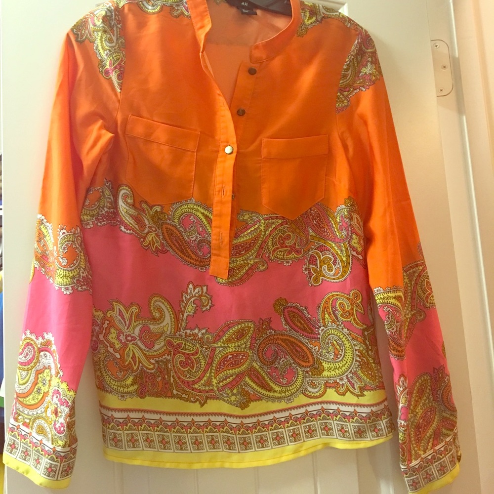 H&M stunning paisley shirt rare to find ASO hot
