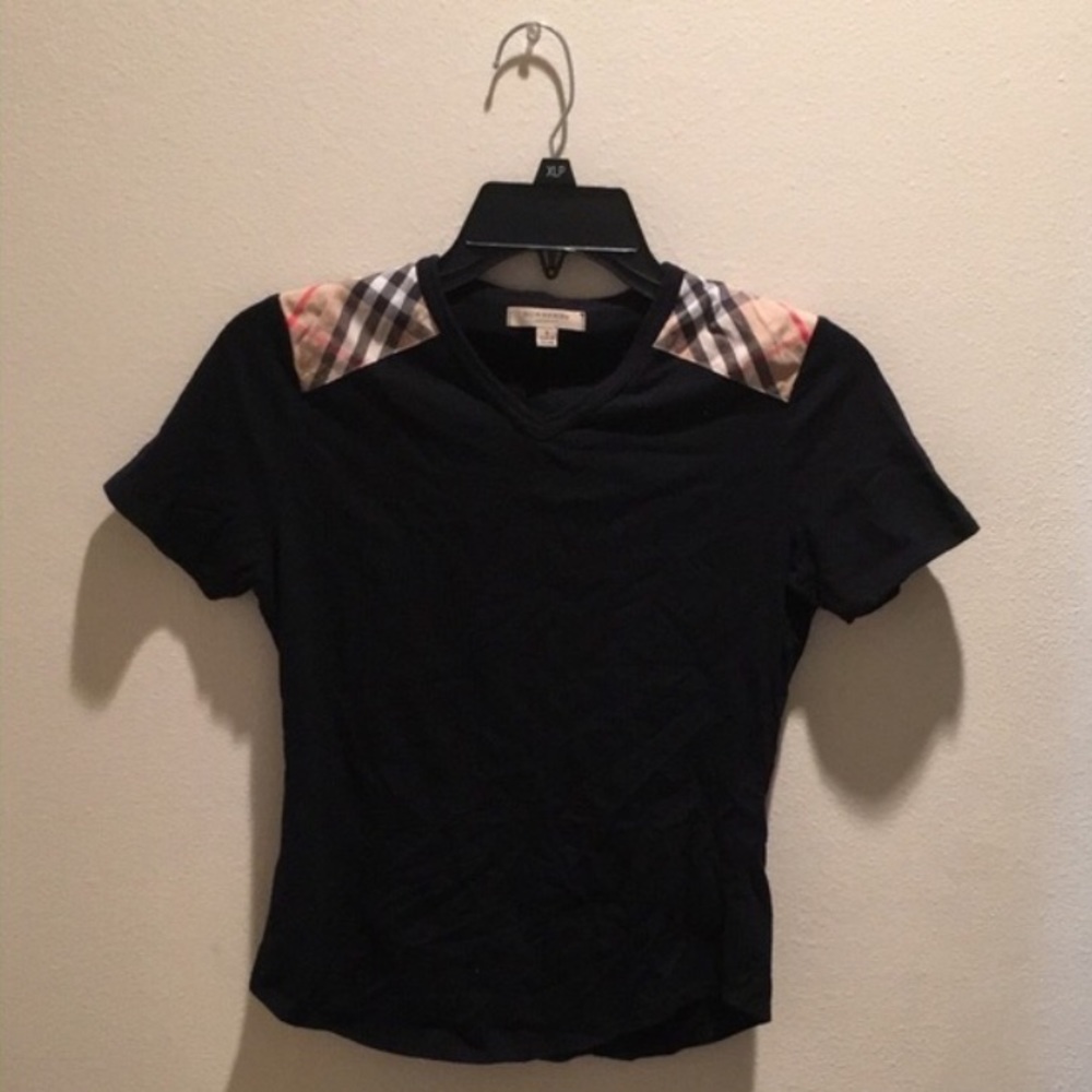 Burberry Black V-Neck Shirt/Top