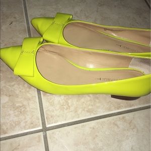Neon banana republic flats