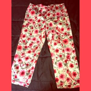 Elie Tahari Cotton Floral Capris