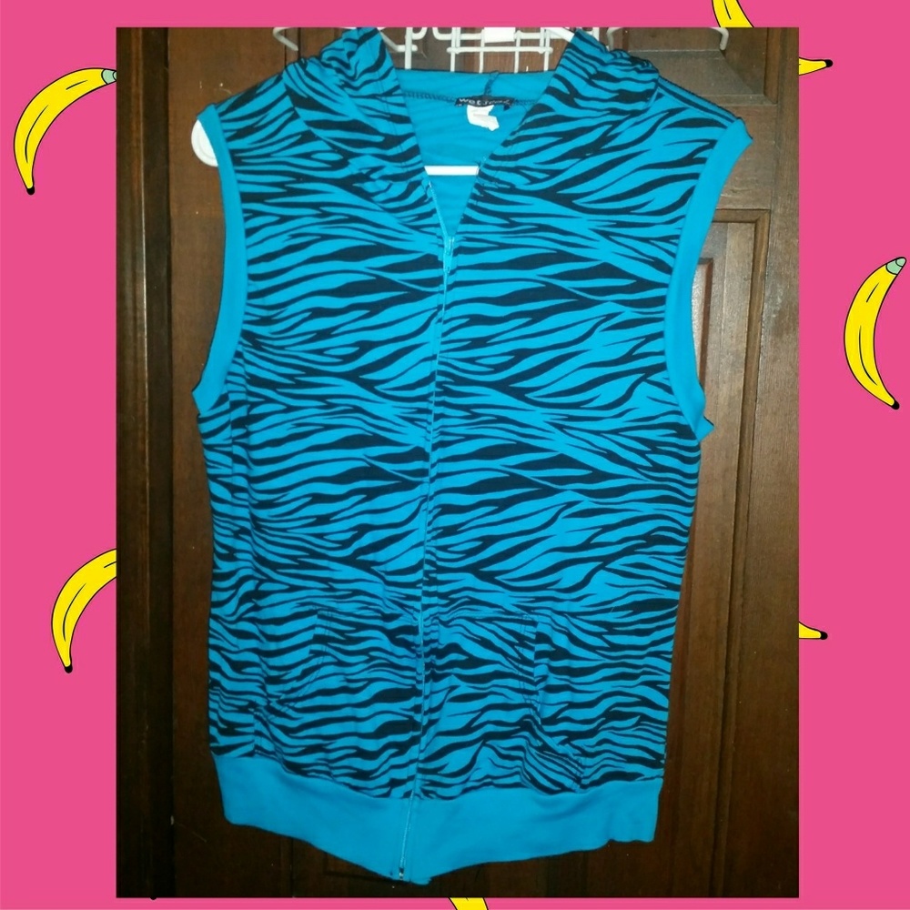 Wet Seal neon blue vest