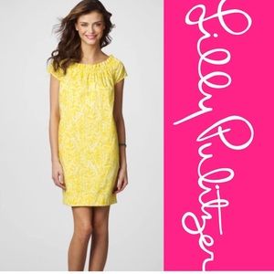 Lilly Pulitzer Sullivan Dress in Yellow Stamped