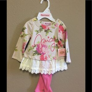 NWT Juicy baby girl outfit 3-6 months