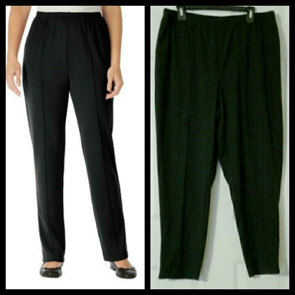 Woman Within Plus Size Black Dress Pant