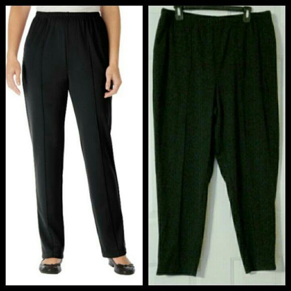 Woman Within Plus Size Black Dress Pant - Picture 1 of 5