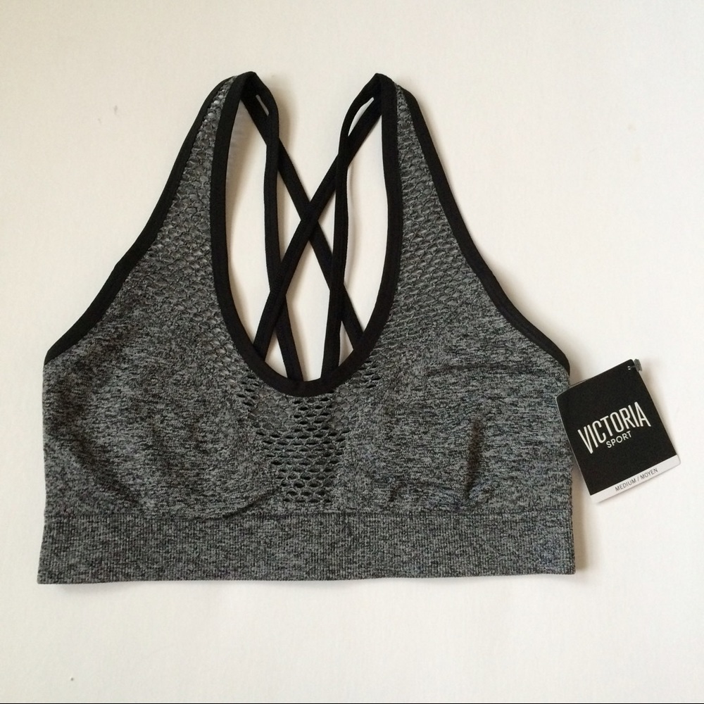 🆕(L) VS Mesh Accent Sports Bra - Picture 3 of 5