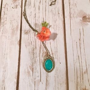 Vintage Long Turquoise Necklace