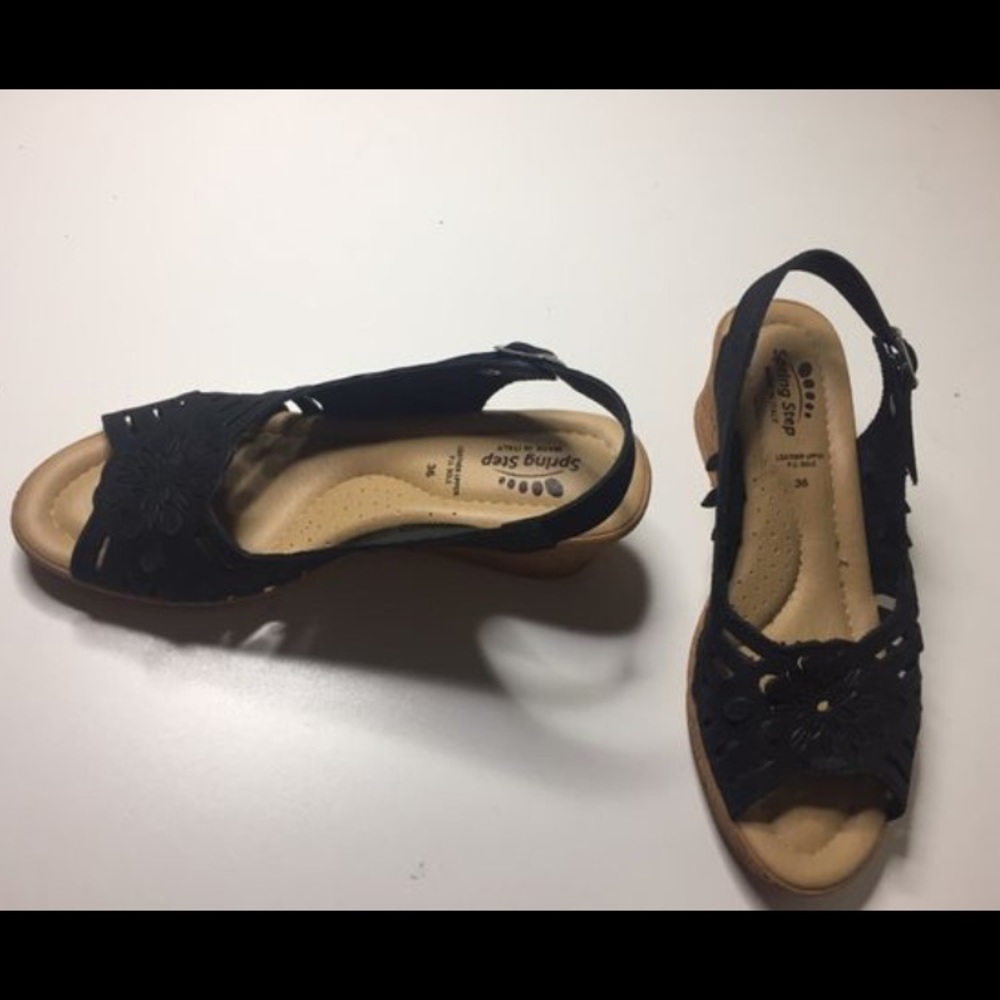 Black open shoes