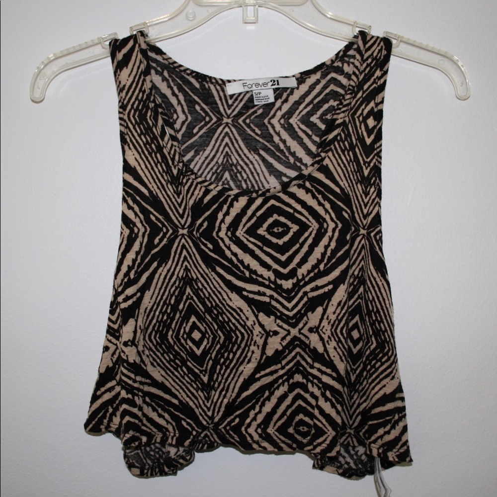 Forever 21 Pattern Crop Top