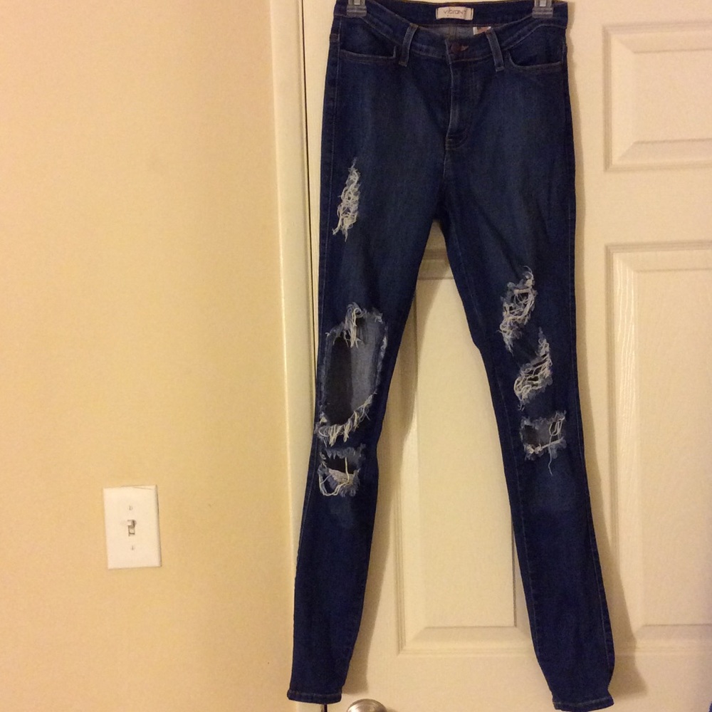 Fashion Nova high waisted ripped jean