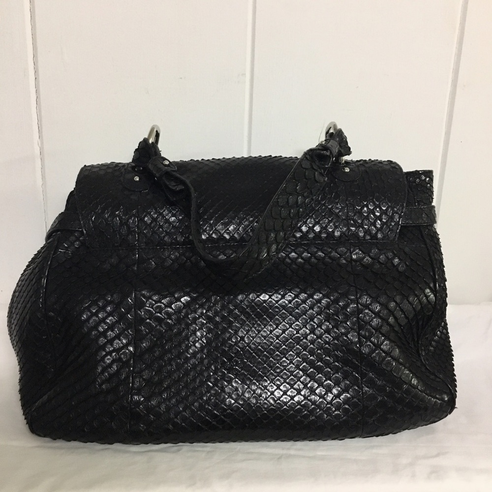 FERRAGAMO • Genuine Python Shoulder Bag - Picture 3 of 8