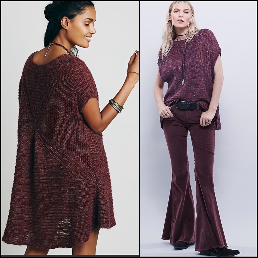 FREE PEOPLE $128 Tatiana Boxy Knit Top Sweater - Picture 7 of 8