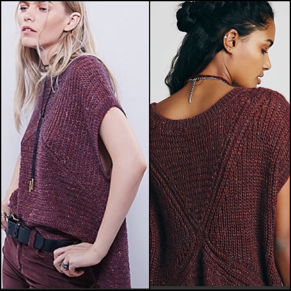 FREE PEOPLE $128 Tatiana Boxy Knit Top Sweater - Picture 3 of 8