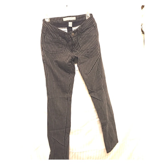 Delia's grey/black striped pants (juniors) - Picture 1 of 5