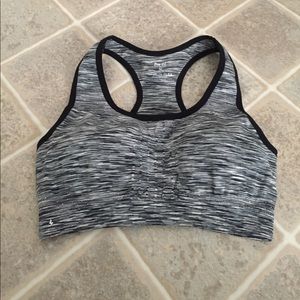 Black and White Sports Bra