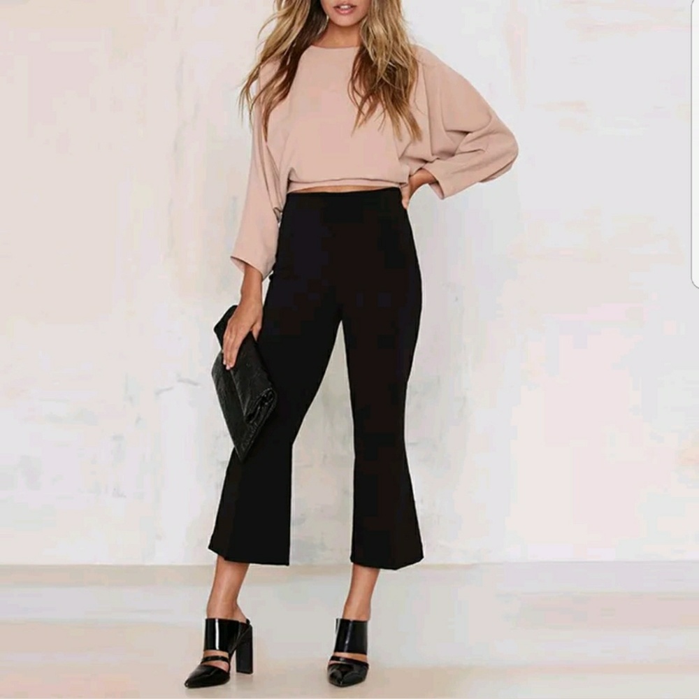 Lt. Pink Open Back Tie Fashion Blouse - Picture 4 of 5