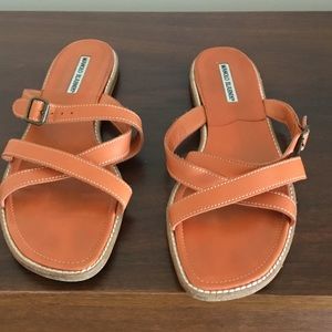 Manolo  Blahnik orange sandals