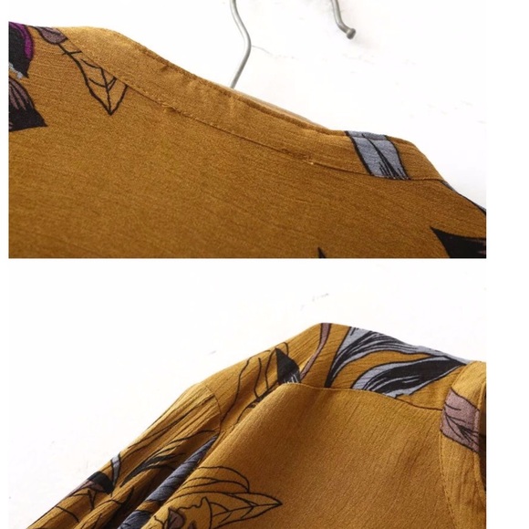 Boho  Chic Floral Print Tunic/Mini Dress - Picture 6 of 8