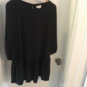 Anthropologie black mini dress