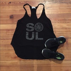 Soul cycle razor back tee