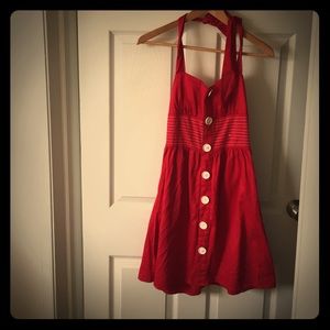 Red Halter Dress
