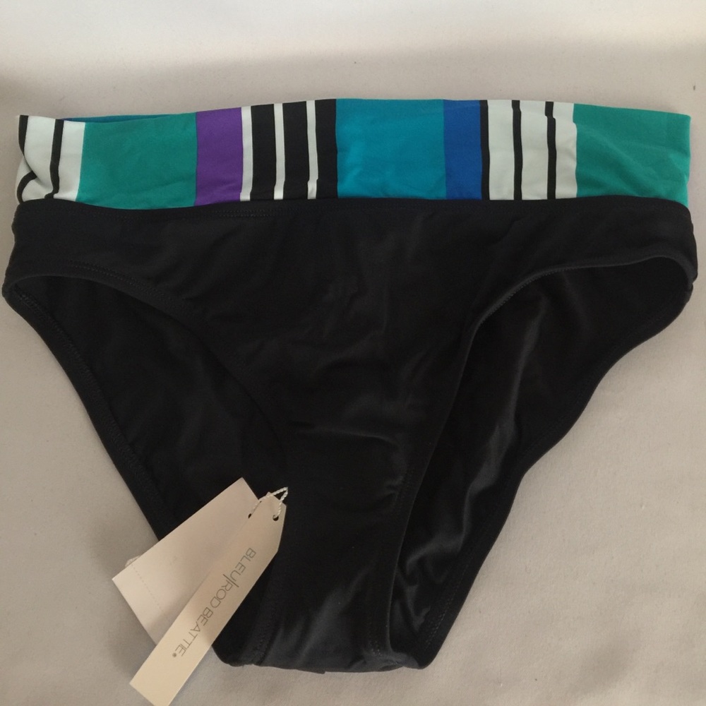 Bleu Rod Beattie Black Bikini Bottoms Size 6