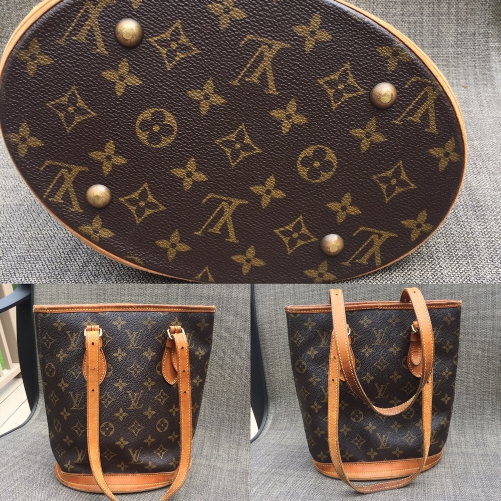 💯Authentic Louis Vuitton Bucket PM vintage tote