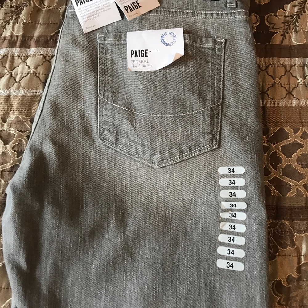 NWT Paige Denim federal slim fit