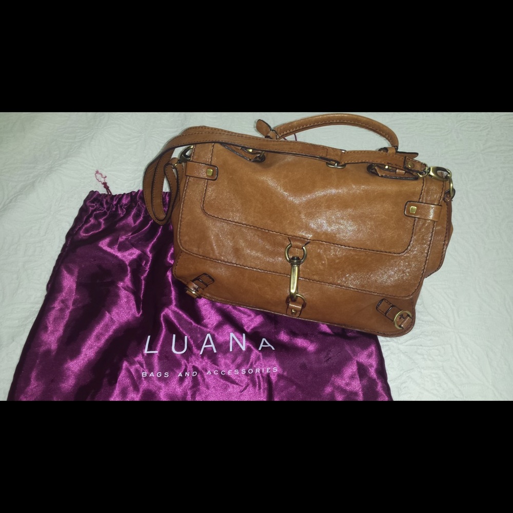 Luana Leather Satchel Handbag