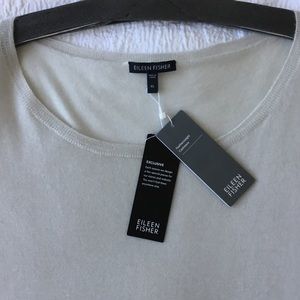 Eileen Fisher lightweight pale grey cashmere