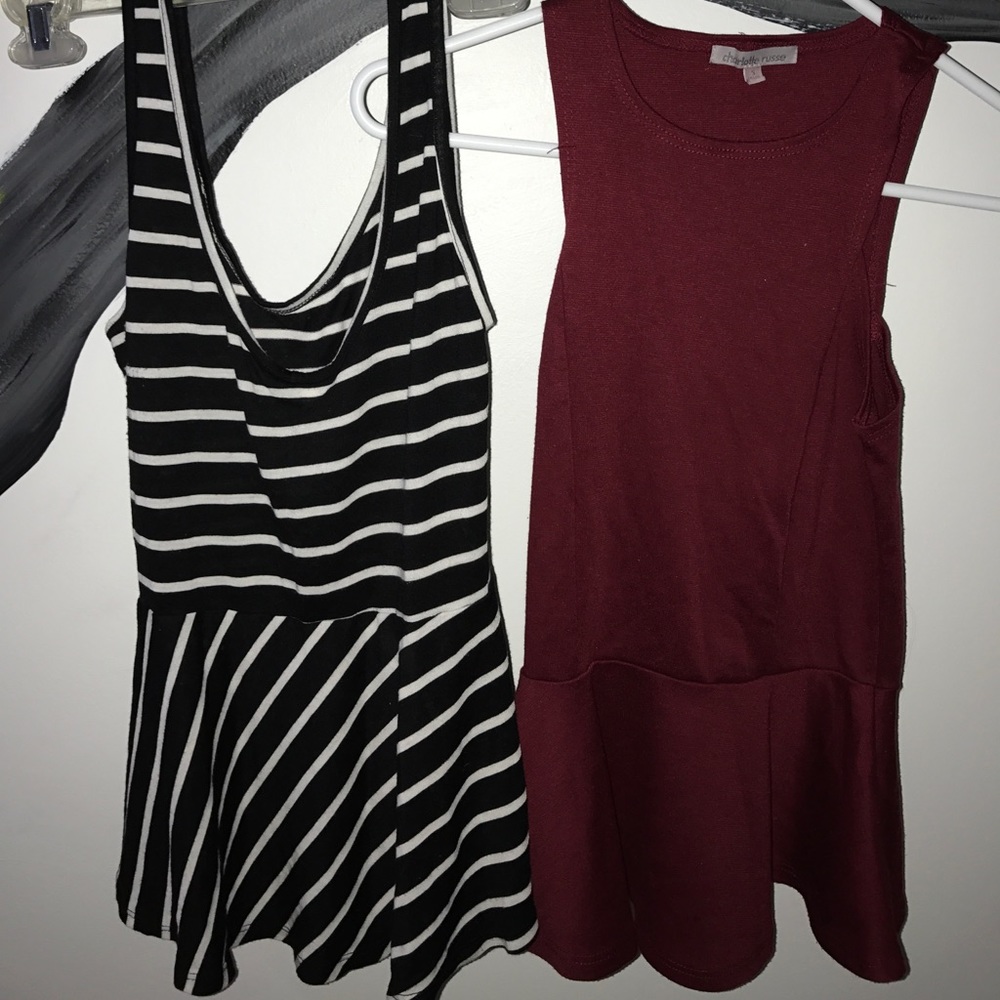 Two peplum tops ❗️$5 each