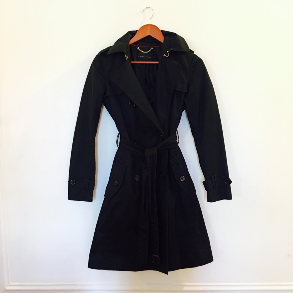 Banana Republic classic black trench coat