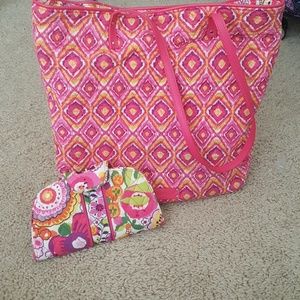 Gently used Vera Bradley tall tote
