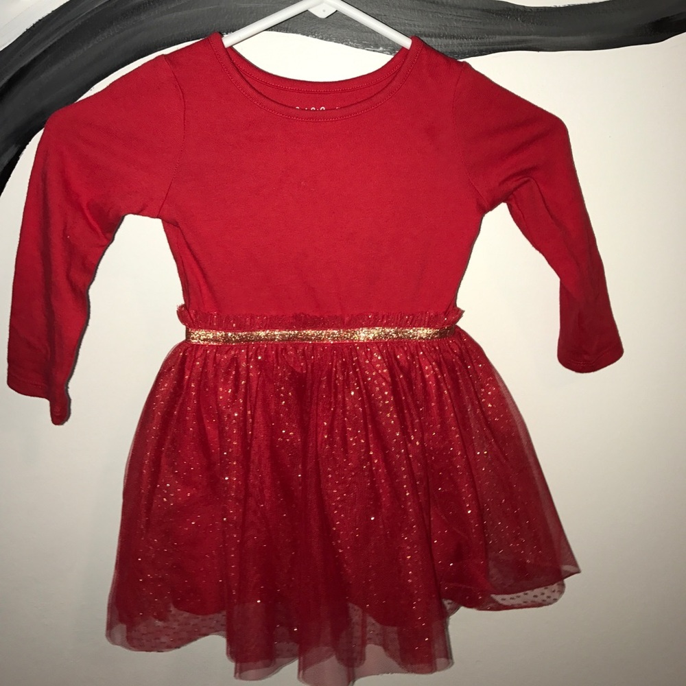 2T sparkle red dress🎄
