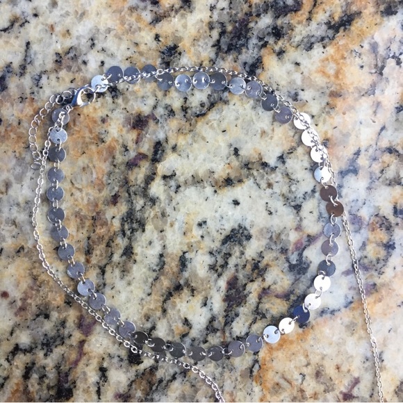 2 layer coin necklace choker - Picture 2 of 8