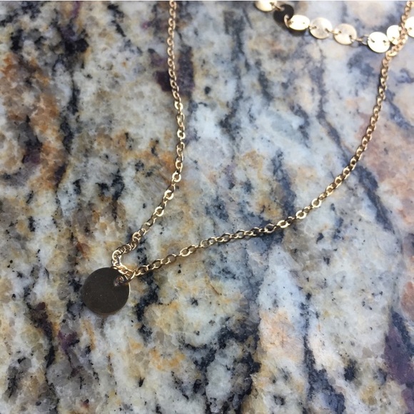 2 layer coin necklace choker - Picture 6 of 8